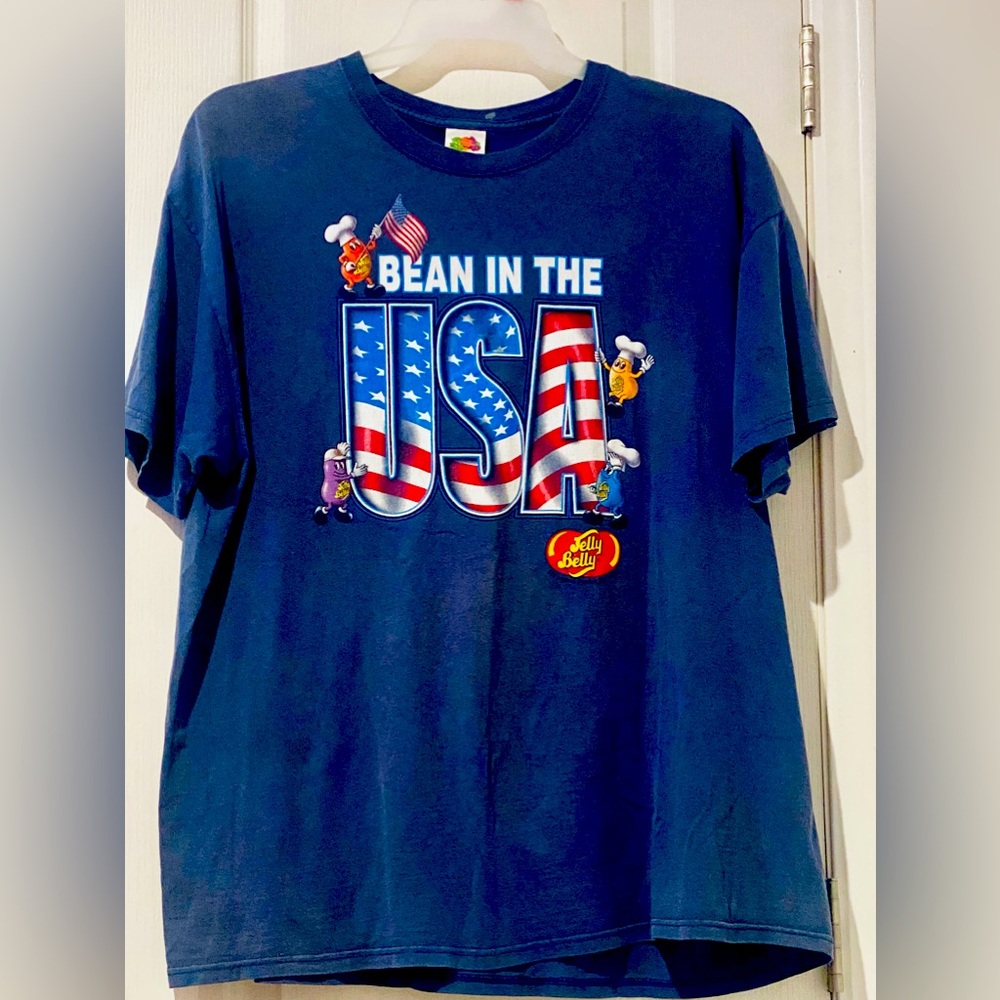 VINTAGE JellyBelly “Bean In the USA” Word Play With the Song Born in the USA 2XL